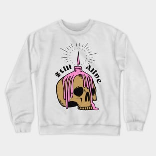 Halloween, still alive skull Crewneck Sweatshirt